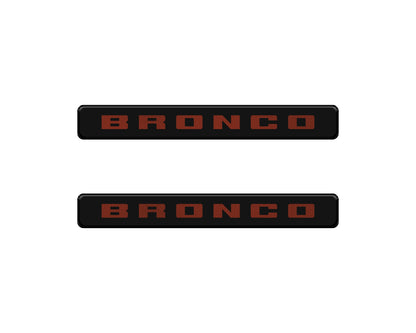 Bronco Logoed Door Sill Overlay Fits 2021-2027 Ford Bronco Sport