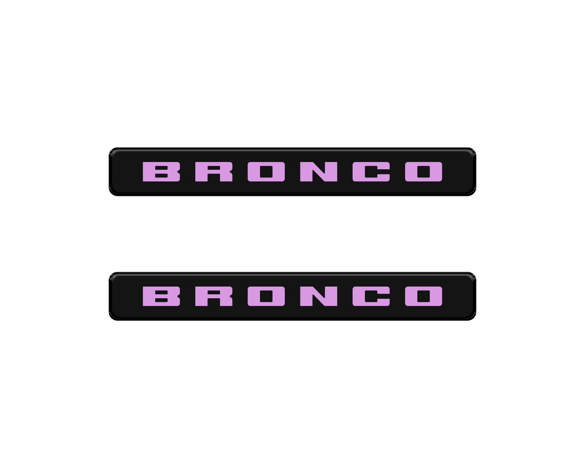 Bronco Logoed Door Sill Overlay Fits 2021-2027 Ford Bronco Sport