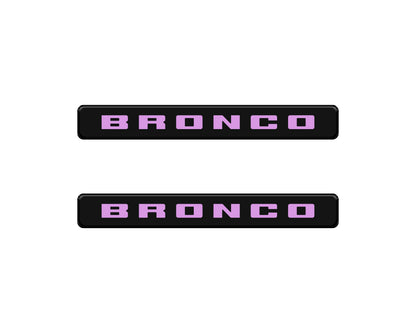 Bronco Logoed Door Sill Overlay Fits 2021-2027 Ford Bronco Sport