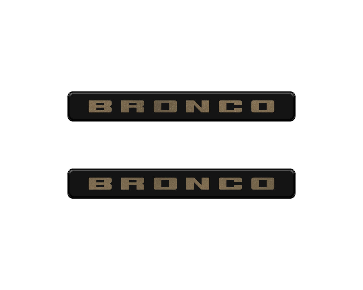 Bronco Logoed Door Sill Overlay Fits 2021-2027 Ford Bronco Sport
