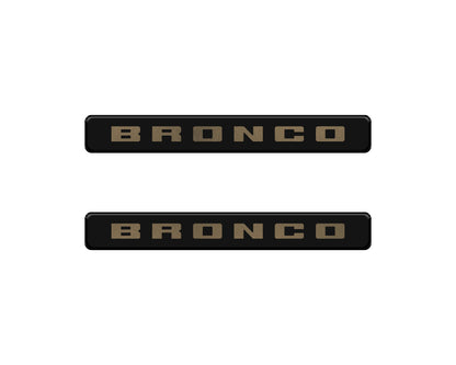 Bronco Logoed Door Sill Overlay Fits 2021-2027 Ford Bronco Sport