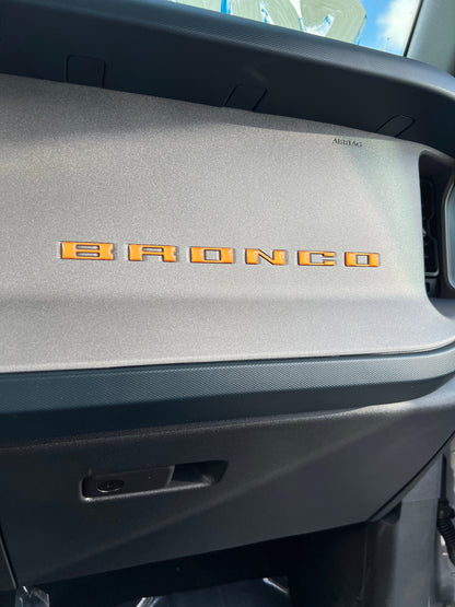 Glove Box Letters Inserts Fits 2021-2027 Ford Bronco