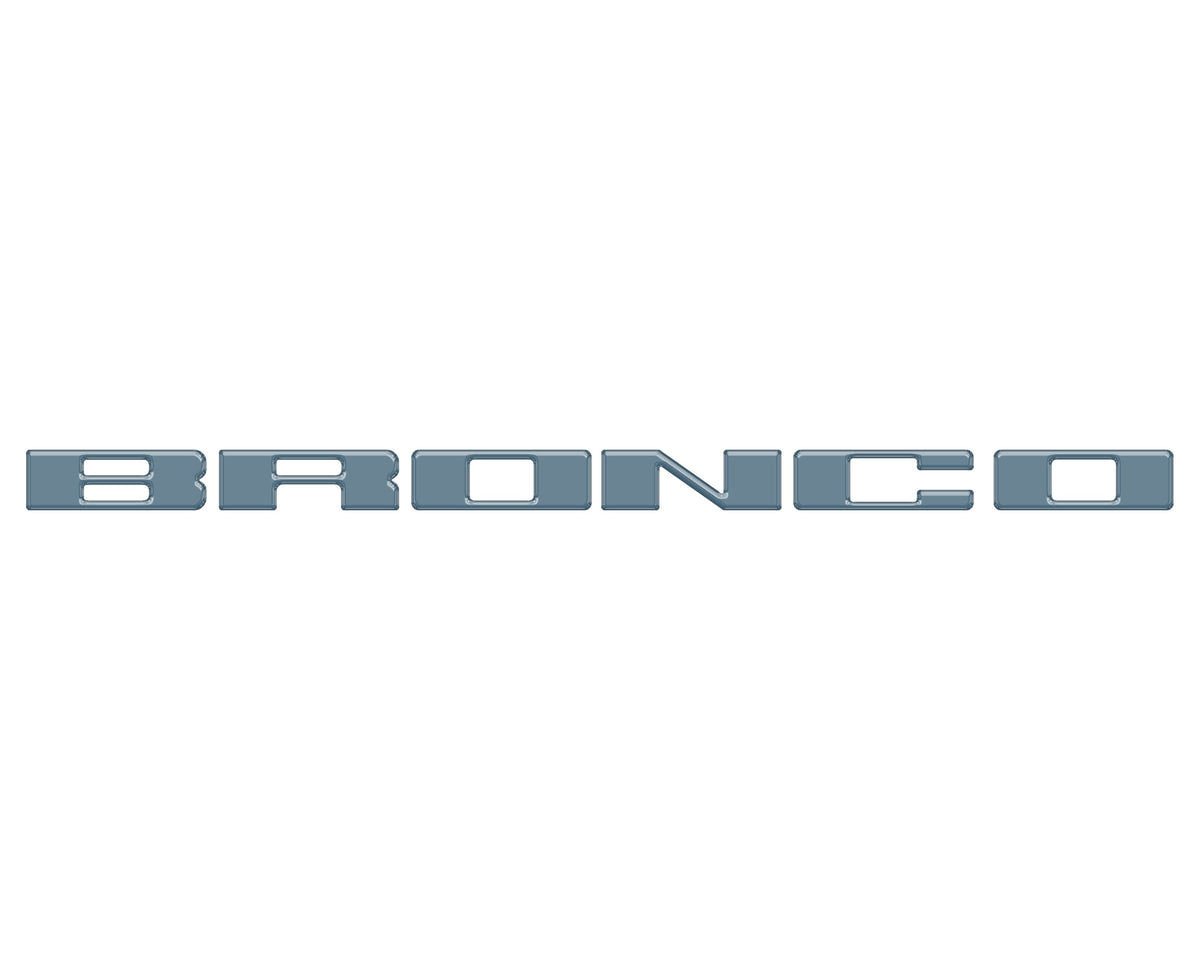 Front Grille Letter Overlays Fits 2021-2027 Ford Bronco