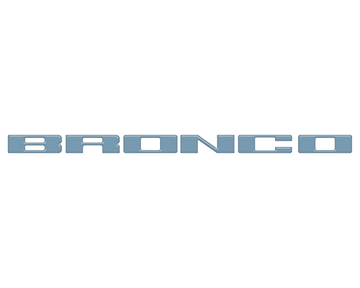 Front Grille Letter Overlays Fits 2021-2027 Ford Bronco