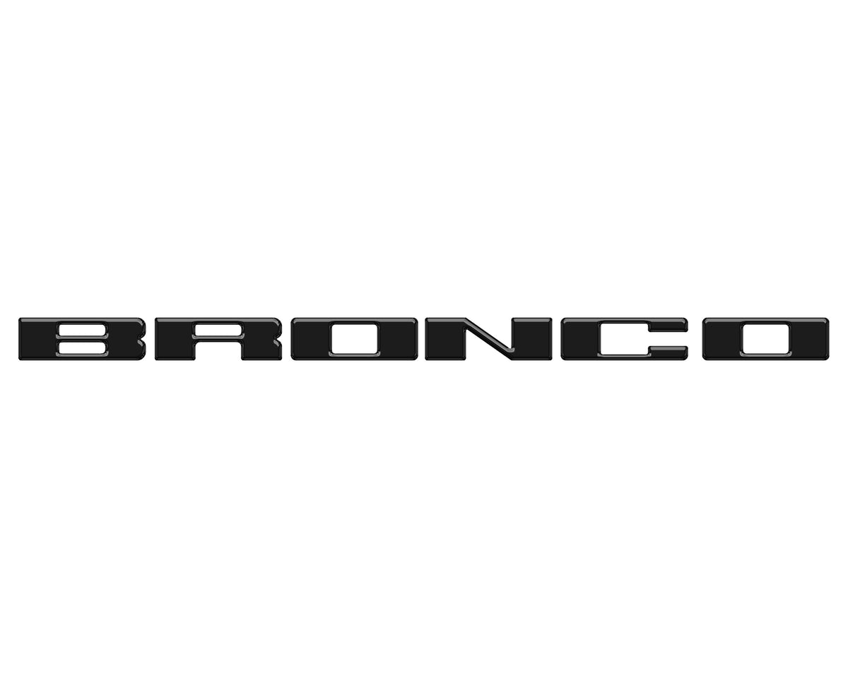 Front Grille Letter Overlays Fits 2021-2027 Ford Bronco
