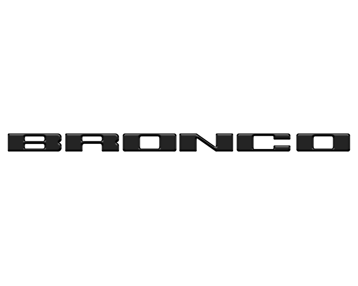 Front Grille Letter Overlays Fits 2021-2027 Ford Bronco