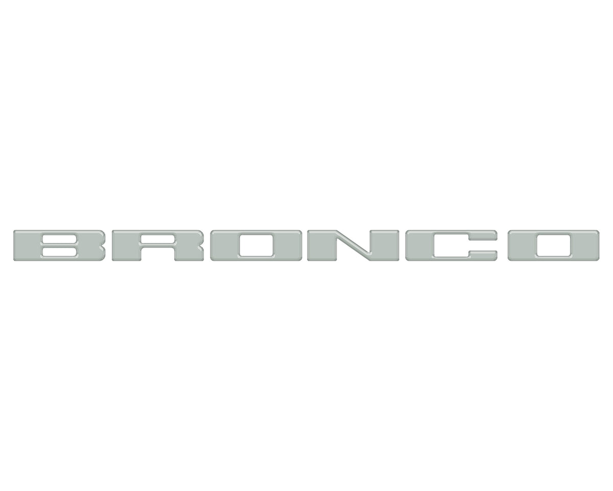 Front Grille Letter Overlays Fits 2021-2027 Ford Bronco