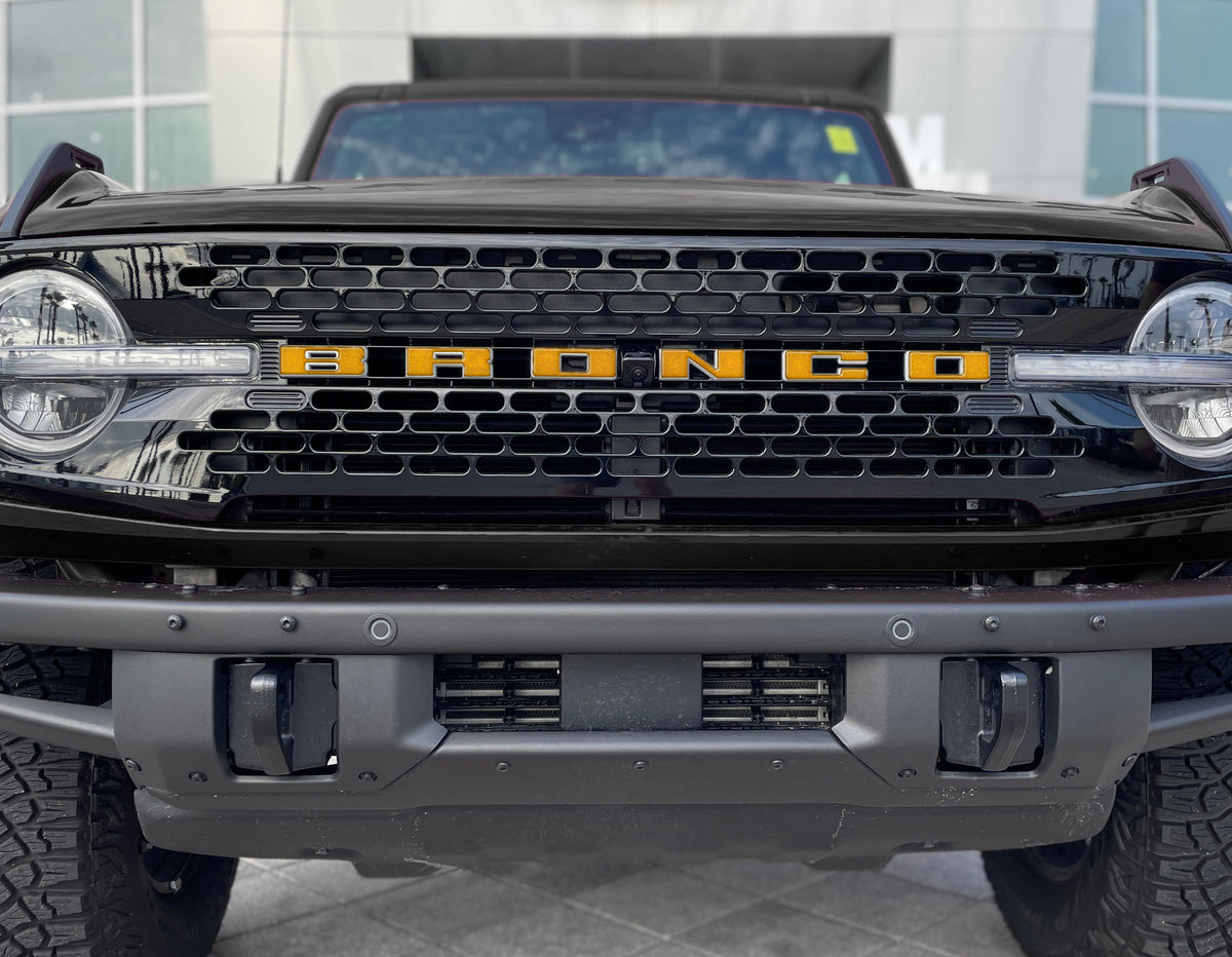 Front Grille Letter Overlays Fits 2021-2027 Ford Bronco