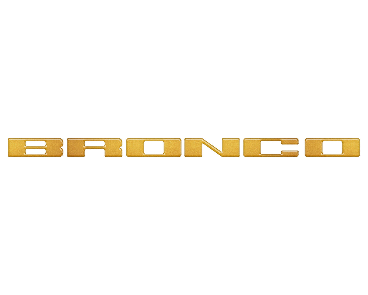 Front Grille Letter Overlays Fits 2021-2027 Ford Bronco