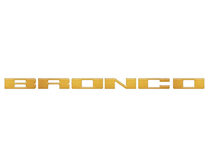 Front Grille Letter Overlays Fits 2021-2027 Ford Bronco
