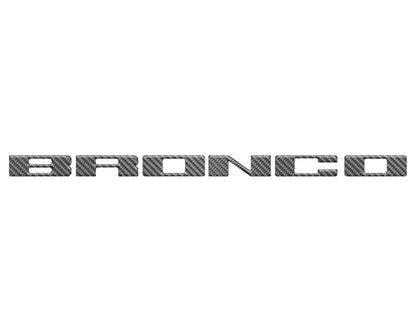 Front Grille Letter Overlays Fits 2021-2027 Ford Bronco