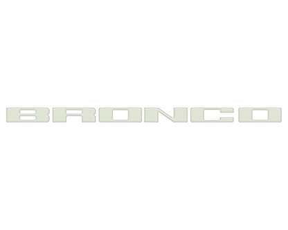 Front Grille Letter Overlays Fits 2021-2027 Ford Bronco