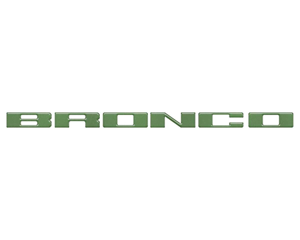 Front Grille Letter Overlays Fits 2021-2027 Ford Bronco