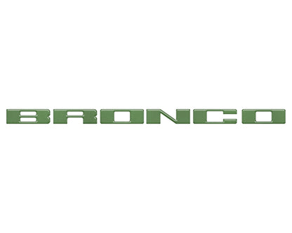 Front Grille Letter Overlays Fits 2021-2027 Ford Bronco