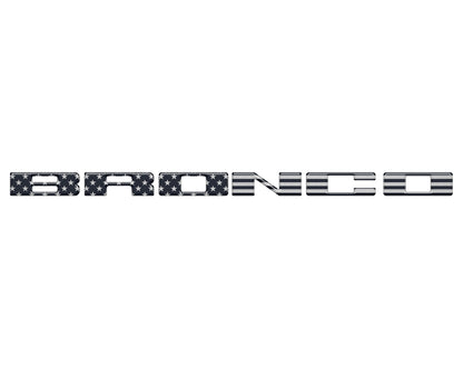 Front Grille Letter Overlays Fits 2021-2027 Ford Bronco