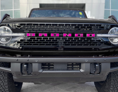Front Grille Letter Overlays Fits 2021-2027 Ford Bronco