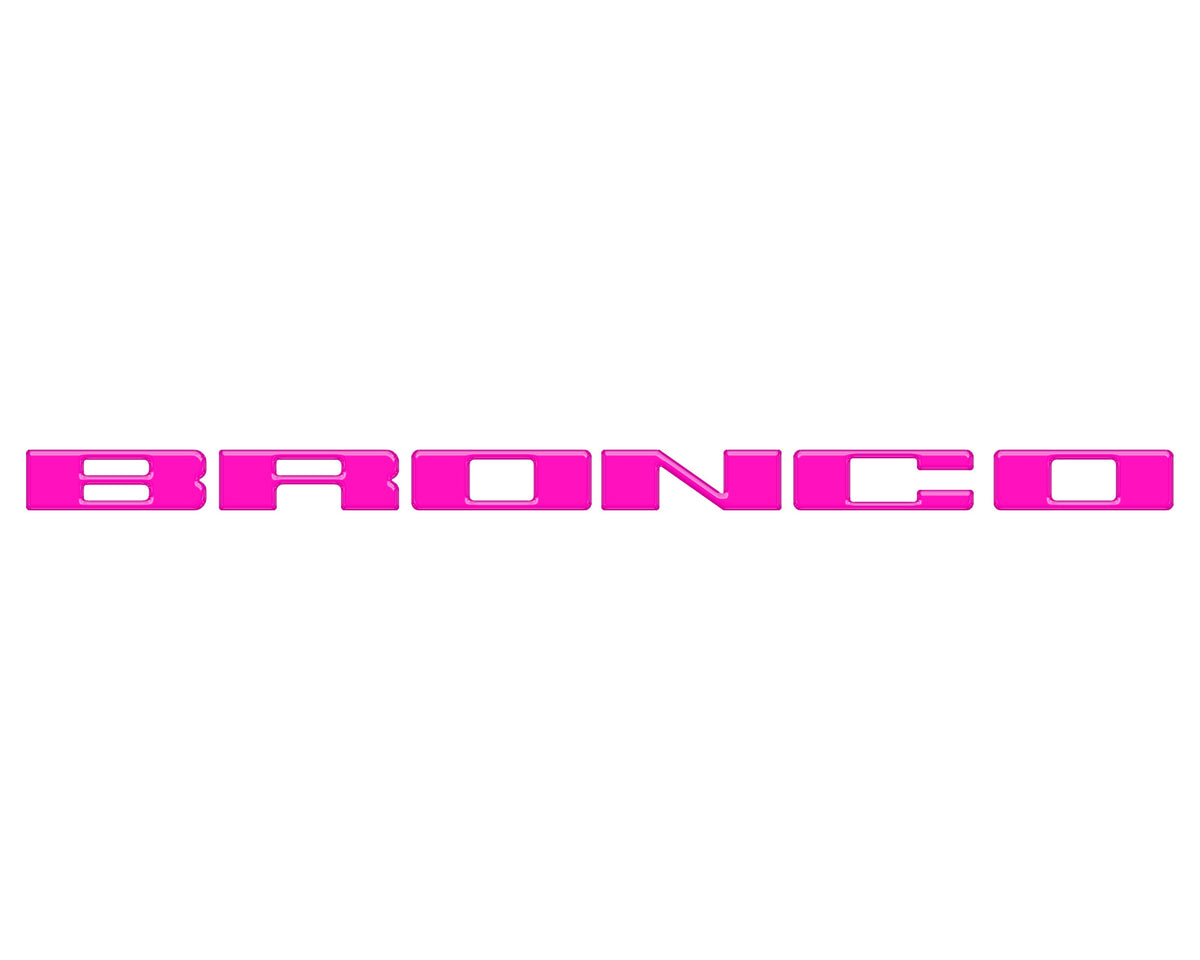 Front Grille Letter Overlays Fits 2021-2027 Ford Bronco