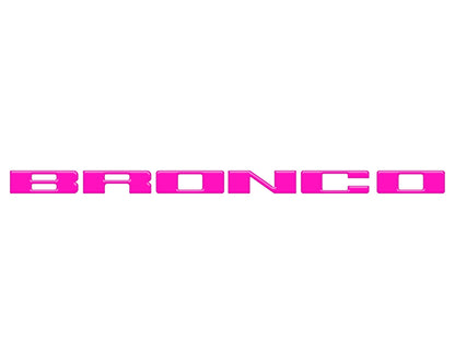 Front Grille Letter Overlays Fits 2021-2027 Ford Bronco