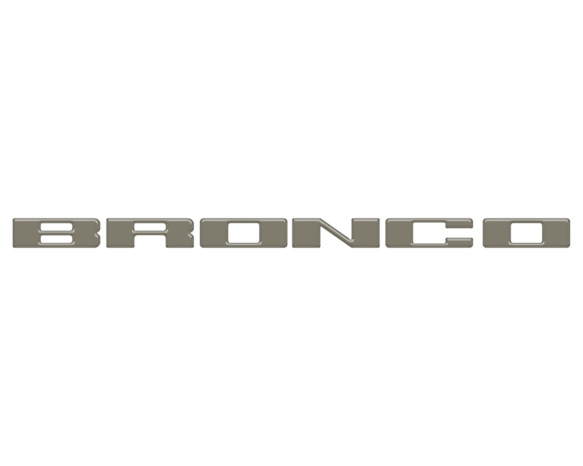 Front Grille Letter Overlays Fits 2021-2027 Ford Bronco