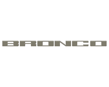 Front Grille Letter Overlays Fits 2021-2027 Ford Bronco