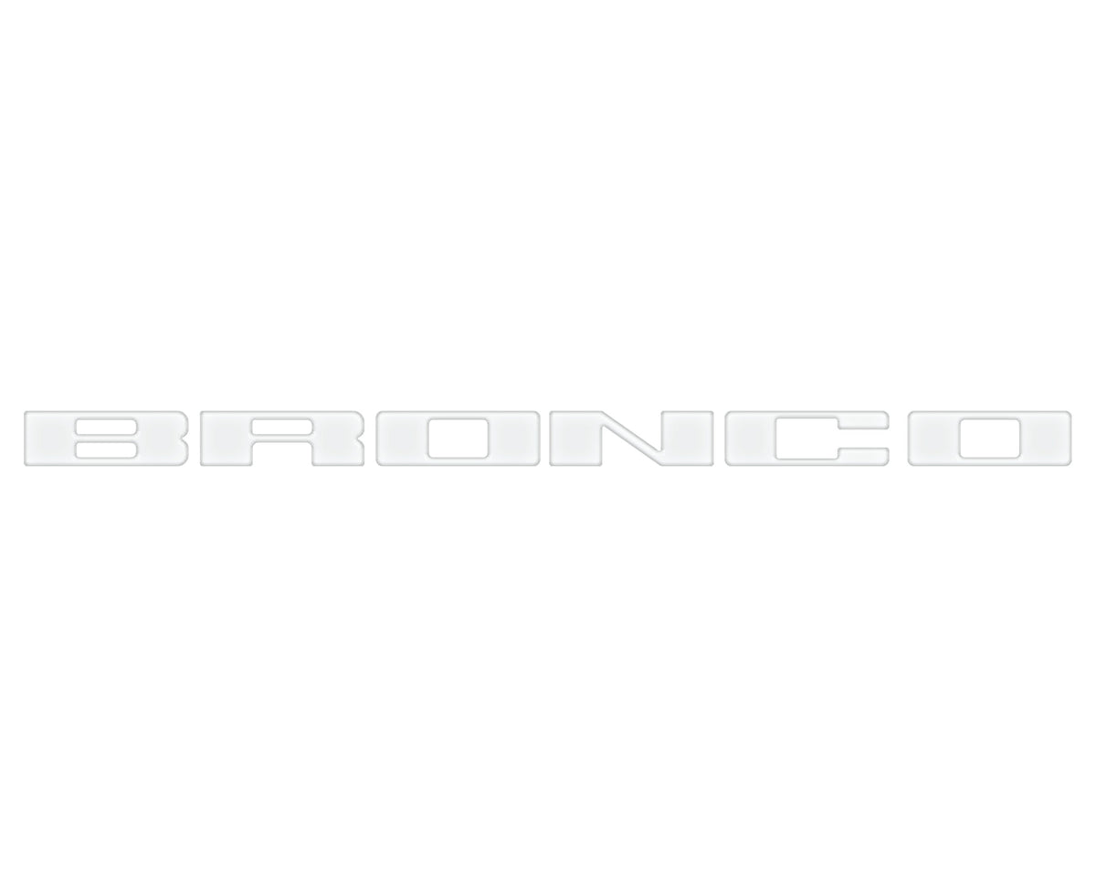Front Grille Letter Overlays Fits 2021-2027 Ford Bronco