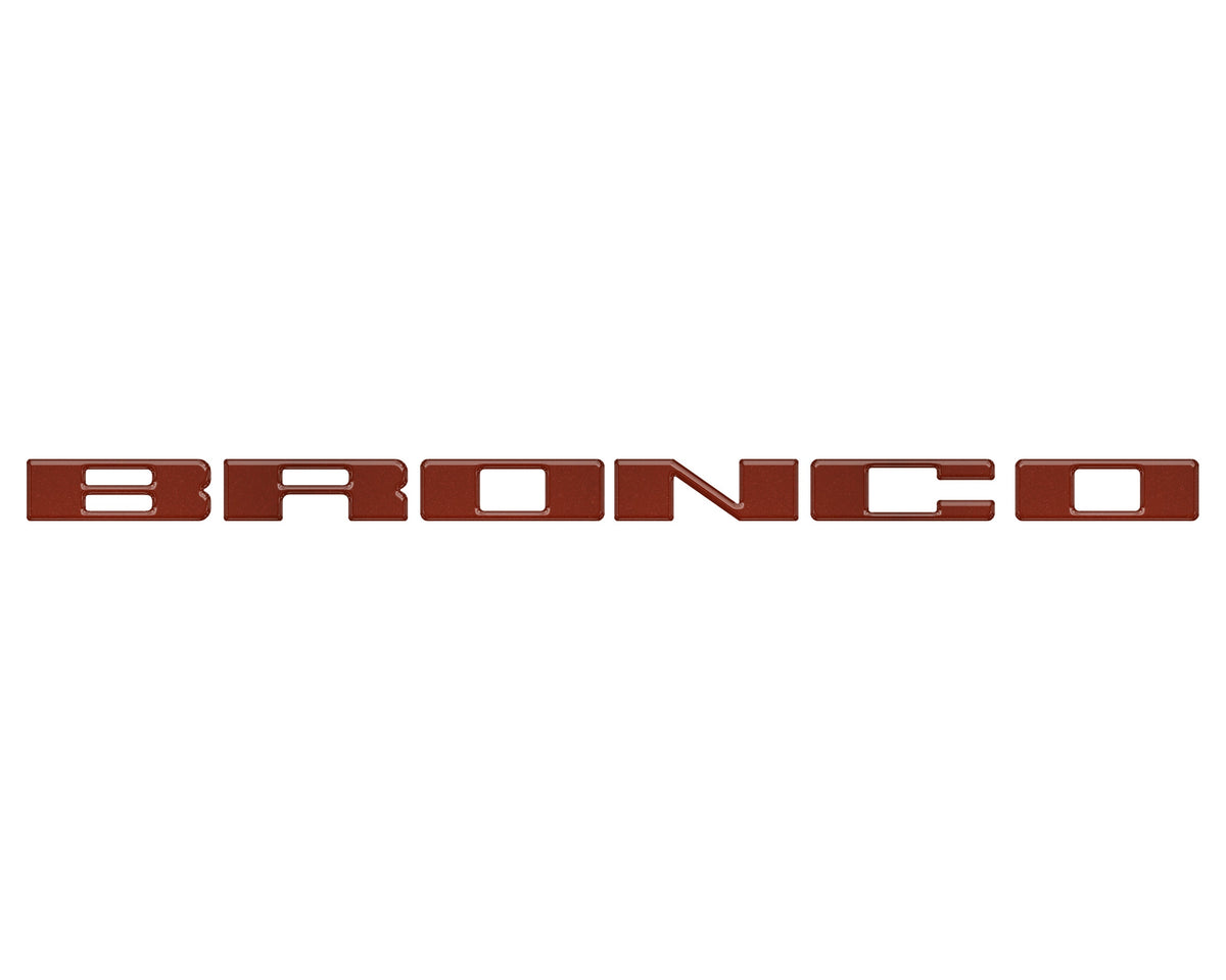 Front Grille Letter Overlays Fits 2021-2027 Ford Bronco