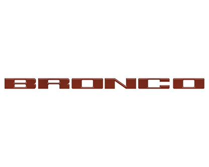 Front Grille Letter Overlays Fits 2021-2027 Ford Bronco