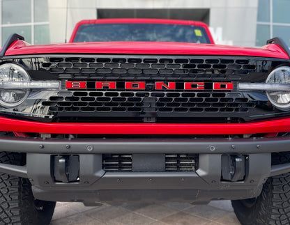 Front Grille Letter Overlays Fits 2021-2027 Ford Bronco