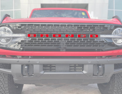 Front Grille Letter Overlays Fits 2021-2027 Ford Bronco