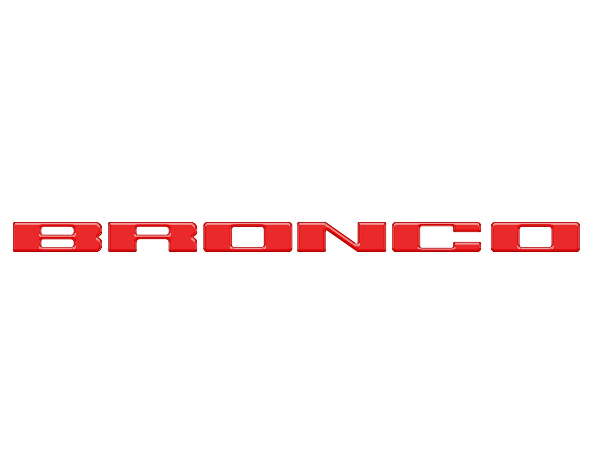 Front Grille Letter Overlays Fits 2021-2027 Ford Bronco