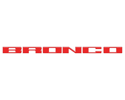 Front Grille Letter Overlays Fits 2021-2027 Ford Bronco