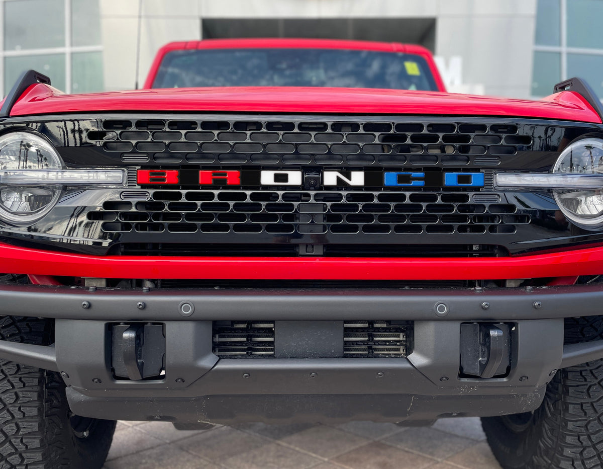 Front Grille Letter Overlays Fits 2021-2027 Ford Bronco