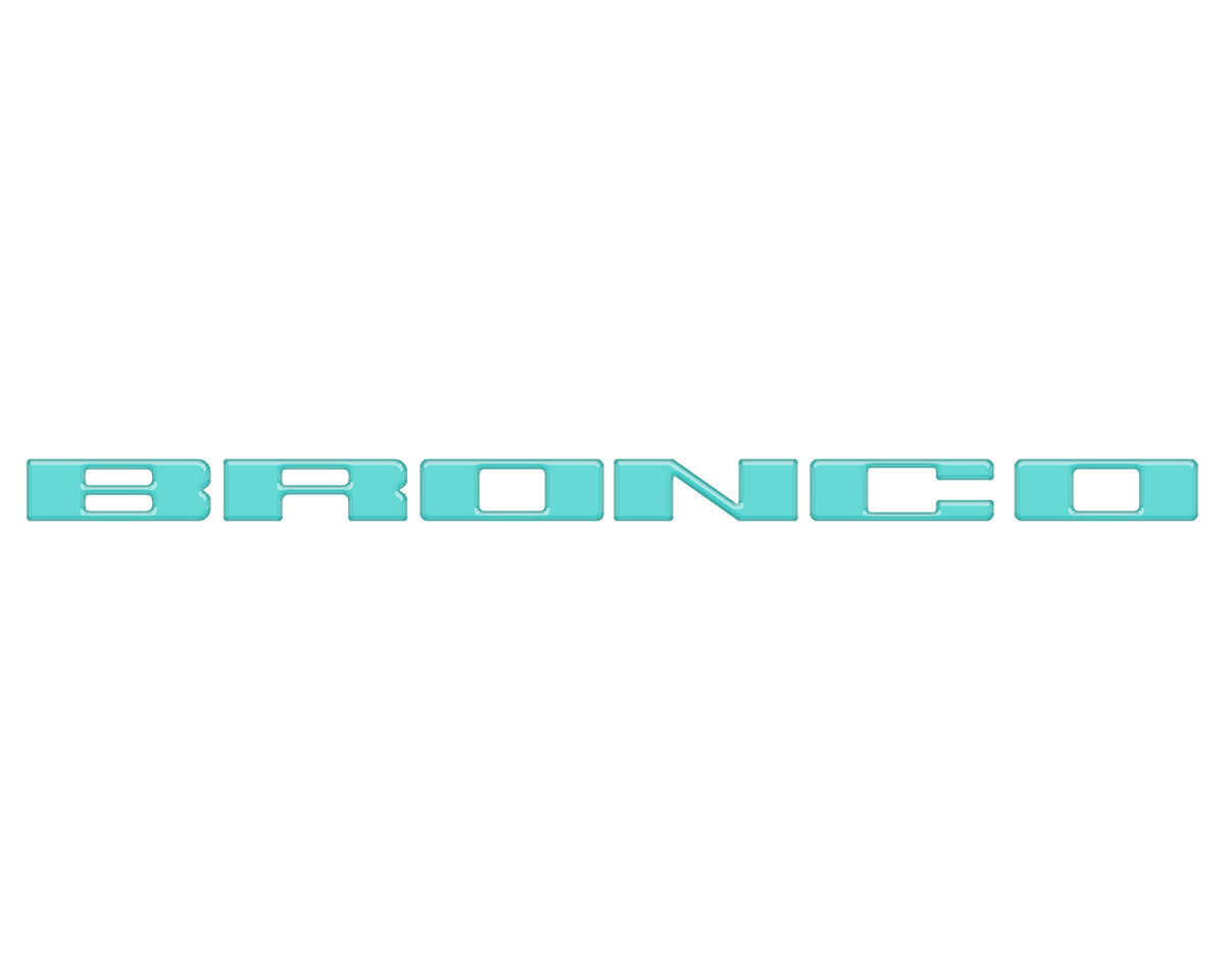 Front Grille Letter Overlays Fits 2021-2027 Ford Bronco