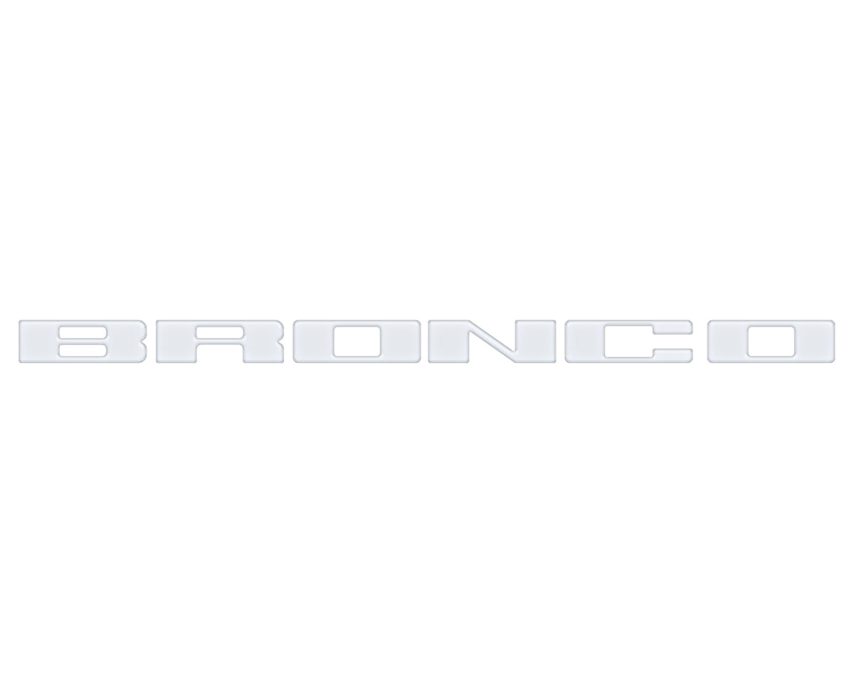 Front Grille Letter Overlays Fits 2021-2027 Ford Bronco