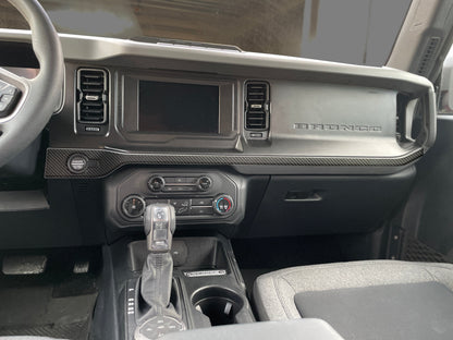Center Dash Accent Overlays Fits 2021-2027 Ford Bronco