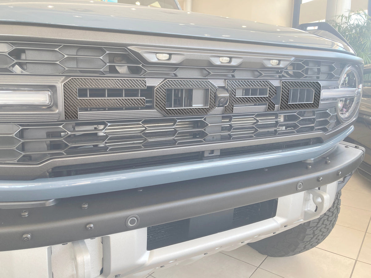 Raptor Front Grille Letter Overlays Fits 2022-2027 Ford Bronco