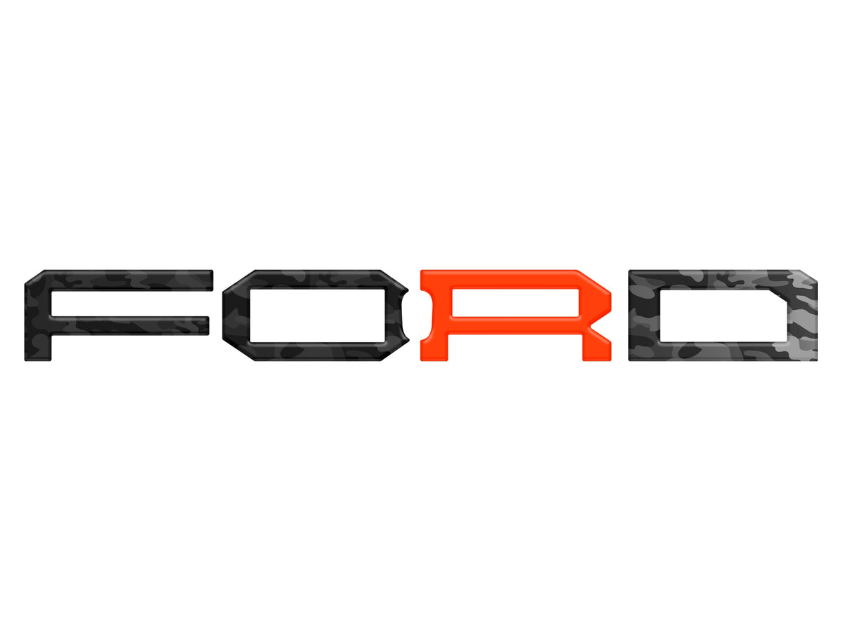 Raptor Front Grille Letter Overlays Fits 2022-2027 Ford Bronco