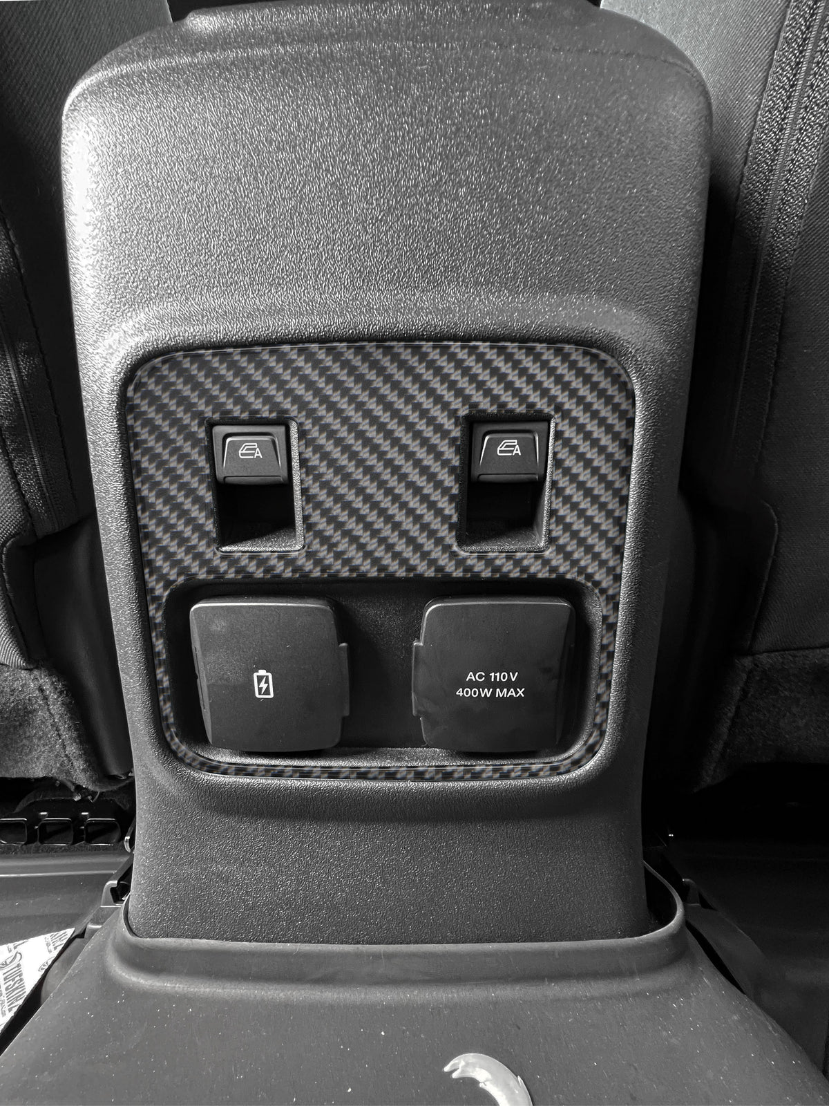 Rear Center Console Accent Overlays Fits 2021-2027 Ford Bronco