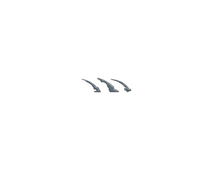 Raptor Emblem Claw Mark Inserts Fits 2022-2027 Ford Bronco Raptor