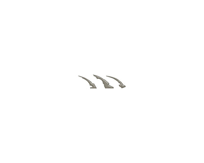 Raptor Emblem Claw Mark Inserts Fits 2022-2027 Ford Bronco Raptor