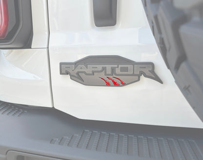 Raptor Emblem Claw Mark Inserts Fits 2022-2027 Ford Bronco Raptor