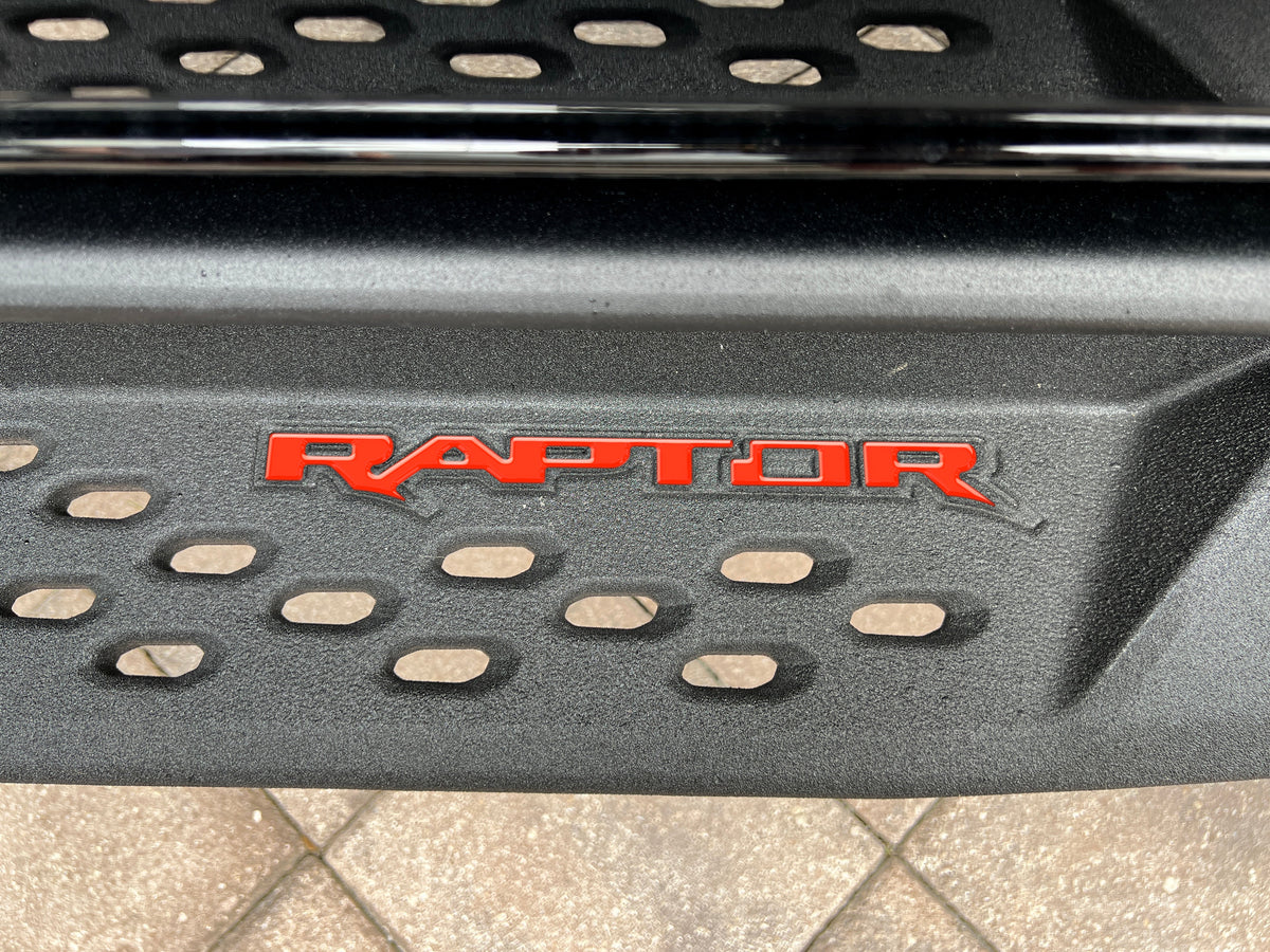 Raptor Running Board Letter Overlays Fits 2022-2027 Ford Bronco Raptor