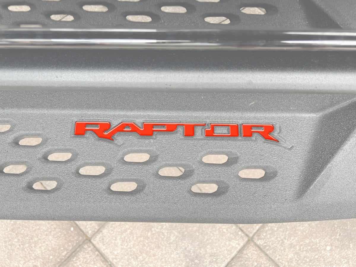 Raptor Running Board Letter Overlays Fits 2022-2027 Ford Bronco Raptor