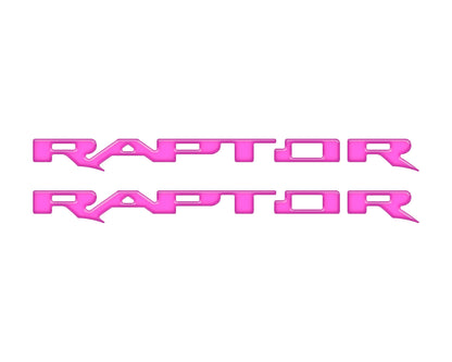 Raptor Running Board Letter Overlays Fits 2022-2027 Ford Bronco Raptor