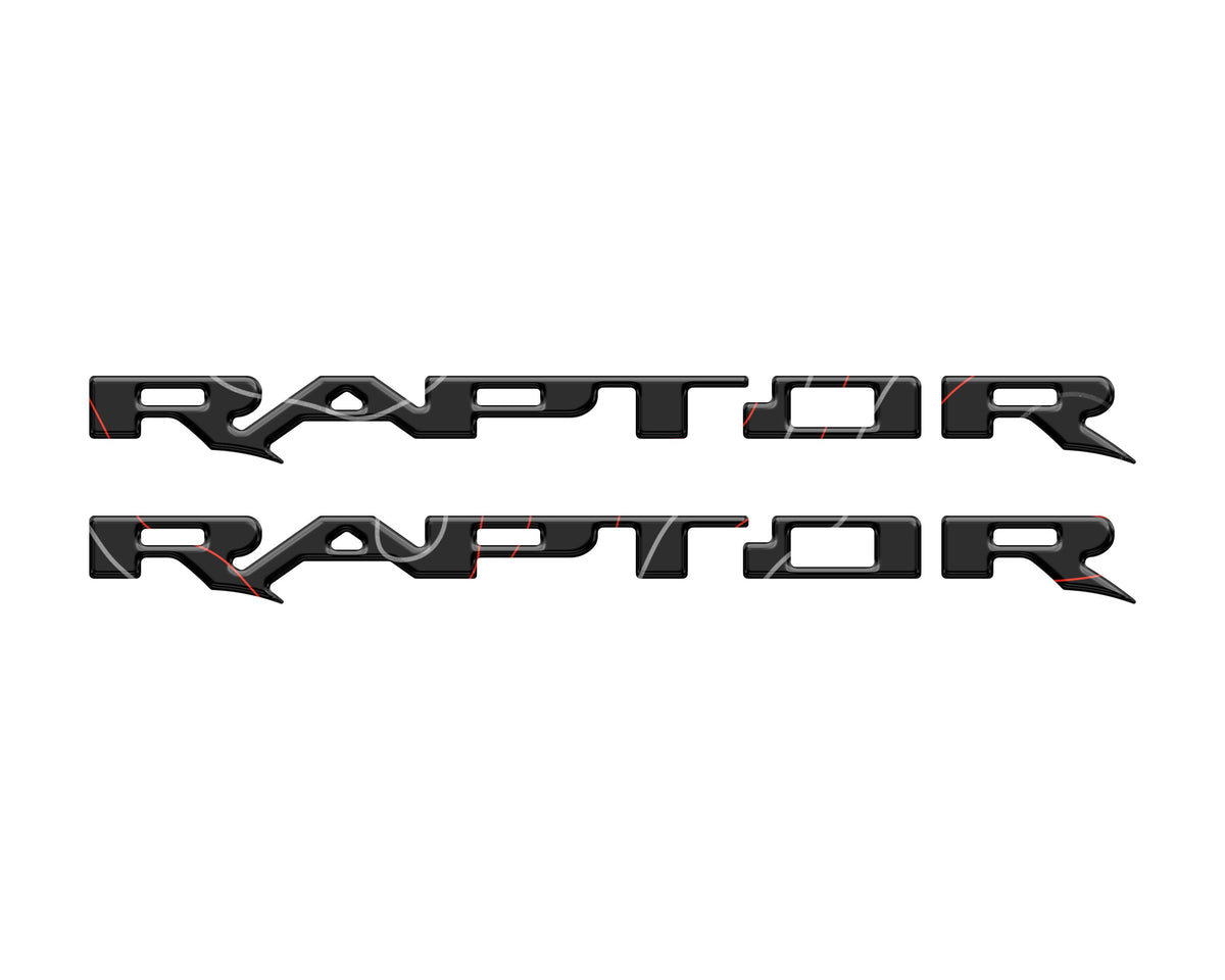 Raptor Running Board Letter Overlays Fits 2022-2027 Ford Bronco Raptor