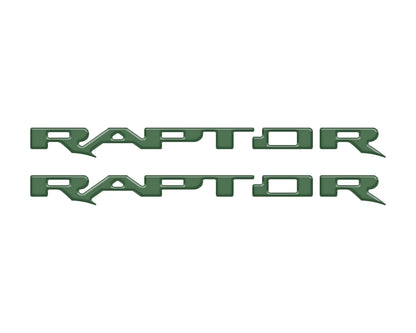 Raptor Running Board Letter Overlays Fits 2022-2027 Ford Bronco Raptor