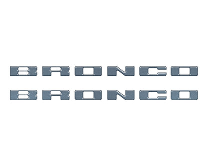 Rear Mudflap Letter Inserts Fits 2021-2026 Ford Bronco Sport
