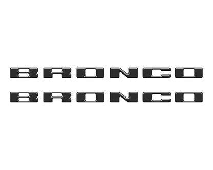 Rear Mudflap Letter Inserts Fits 2021-2026 Ford Bronco Sport