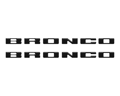 Rear Mudflap Letter Inserts Fits 2021-2026 Ford Bronco Sport