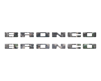 Rear Mudflap Letter Inserts Fits 2021-2026 Ford Bronco Sport